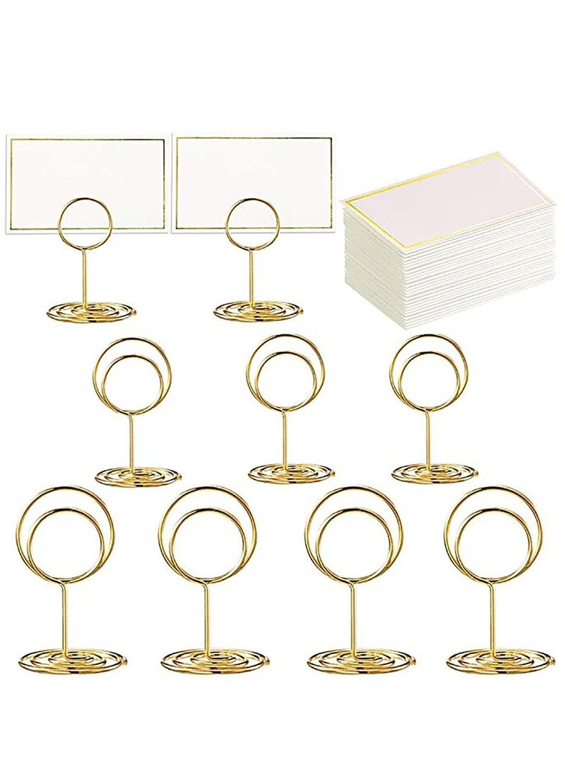 Y&D - 24 pcs Place Card Holder Memo Clip Photo Table Number Gold Holder, Stand, Paper Menu Stand - Image 1