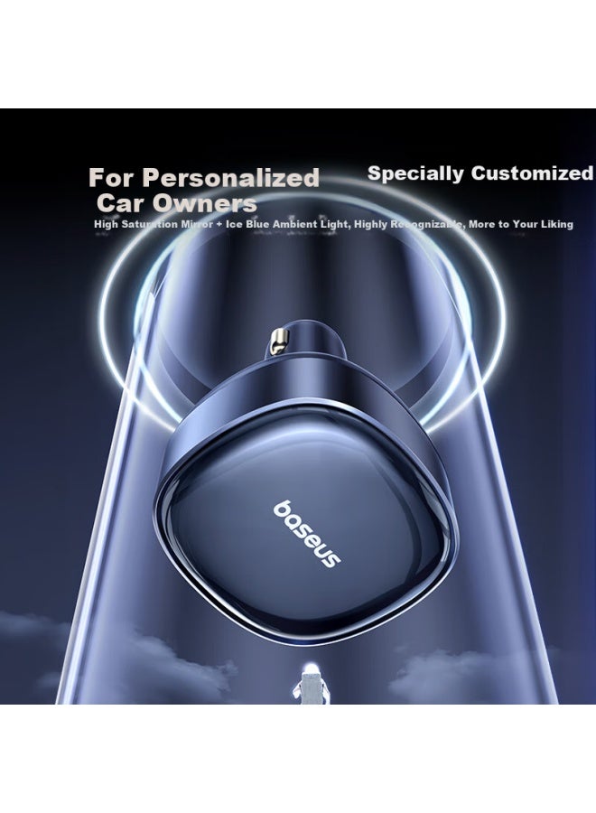 Baseus Car Charger And ette Lighter Dual-port Super Fast Charging Adapter With Retractable Cable Type-c 60w 1 - Image 3