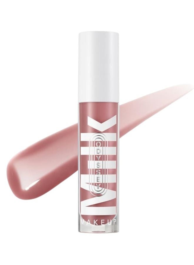 ميلك ميكب ملمع شفاه زيتي مرطب غير لزج من ميلك ميك أب أوديسي - واندر (موف) 6.5 مل - زيت مرطب نباتي للشفاه - Image 1