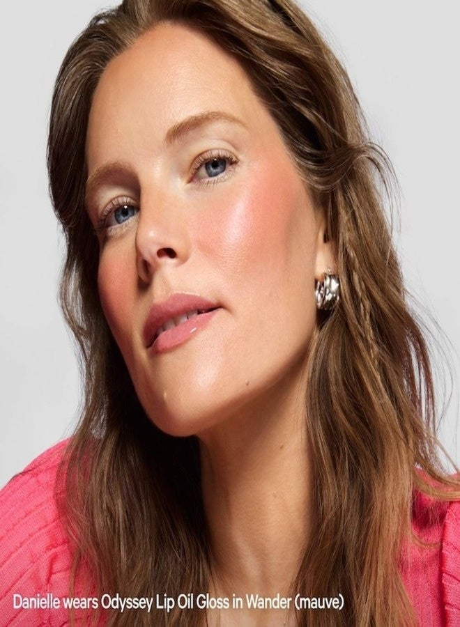 ميلك ميكب ملمع شفاه زيتي مرطب غير لزج من ميلك ميك أب أوديسي - واندر (موف) 6.5 مل - زيت مرطب نباتي للشفاه - Image 4