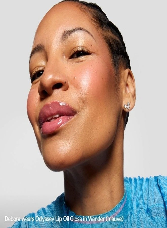 ميلك ميكب ملمع شفاه زيتي مرطب غير لزج من ميلك ميك أب أوديسي - واندر (موف) 6.5 مل - زيت مرطب نباتي للشفاه - Image 5