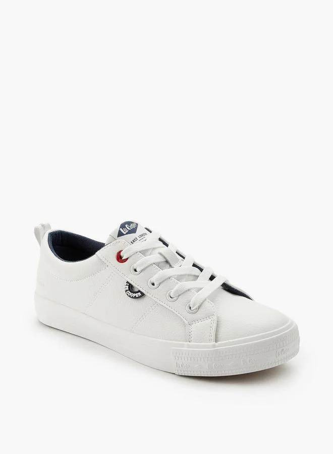 Lee Cooper WHITE Women Lace-Up Ankle Sneakers for Women | Best Price UAE