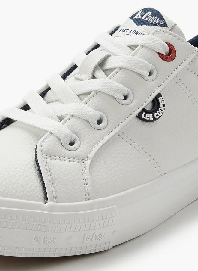 Lee Cooper WHITE Women Lace-Up Ankle Sneakers for Women | Best Price UAE