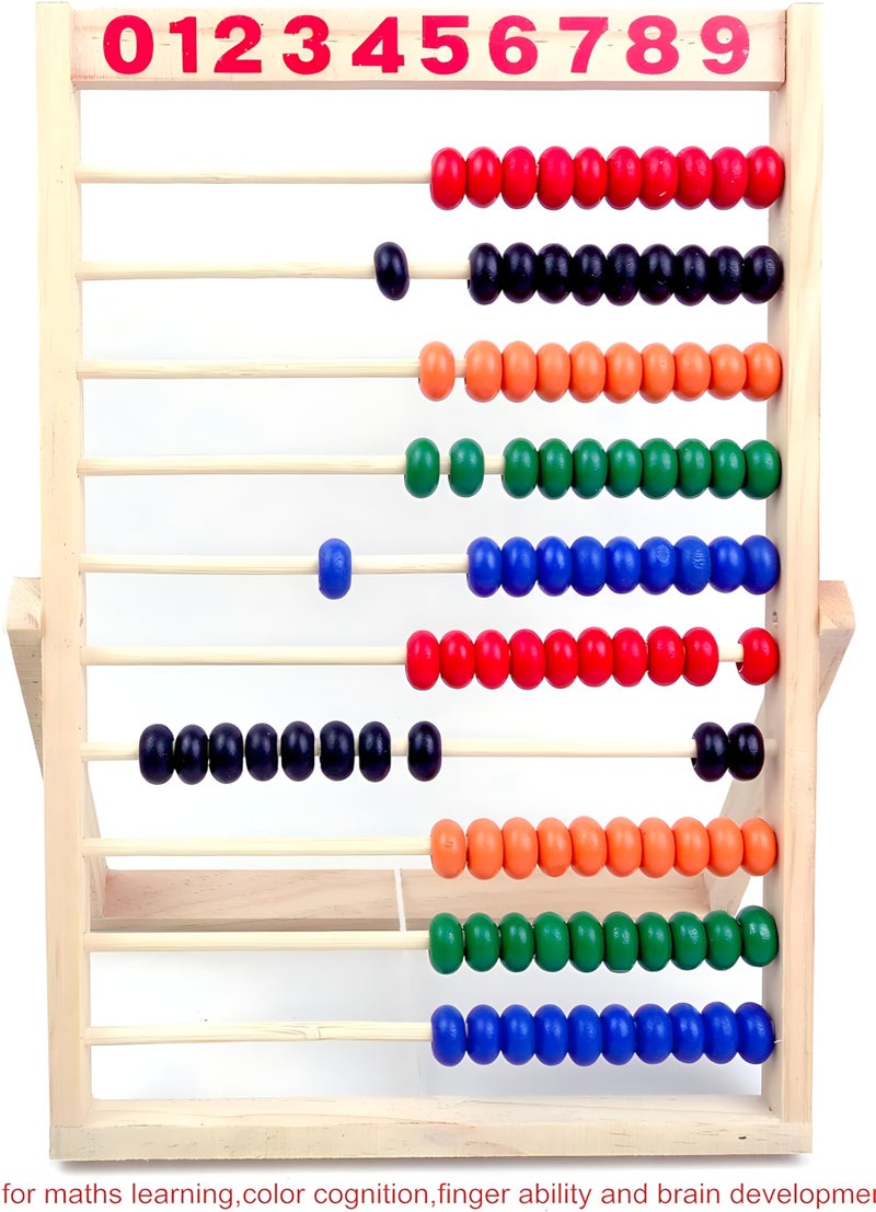 MAGIKON Wooden Counting Number Frame, 10 Rows Abacus for Kids Learning Math (11-1/2-Inch) - Image 3