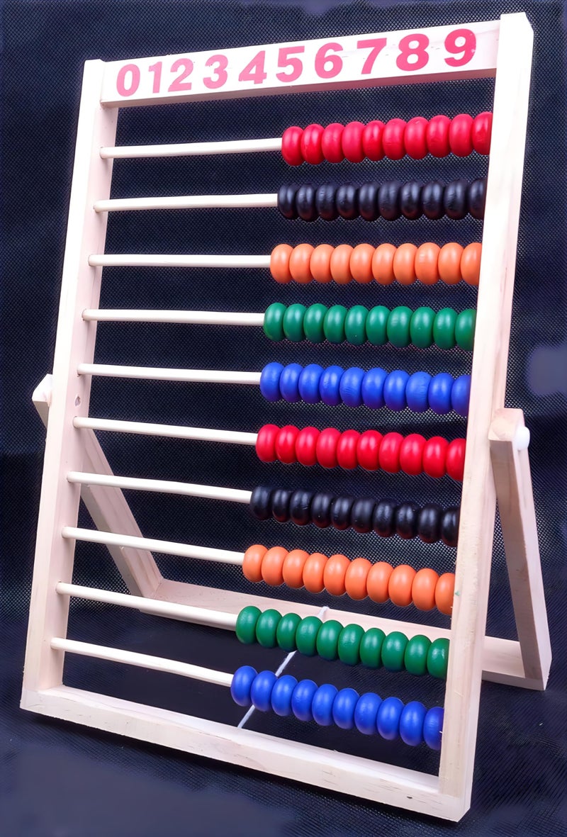 MAGIKON Wooden Counting Number Frame, 10 Rows Abacus for Kids Learning Math (11-1/2-Inch) - Image 4