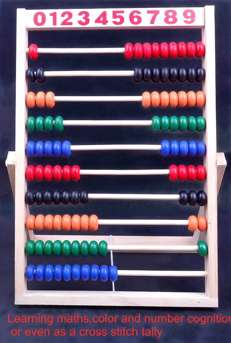 MAGIKON Wooden Counting Number Frame, 10 Rows Abacus for Kids Learning Math (11-1/2-Inch) - Image 5
