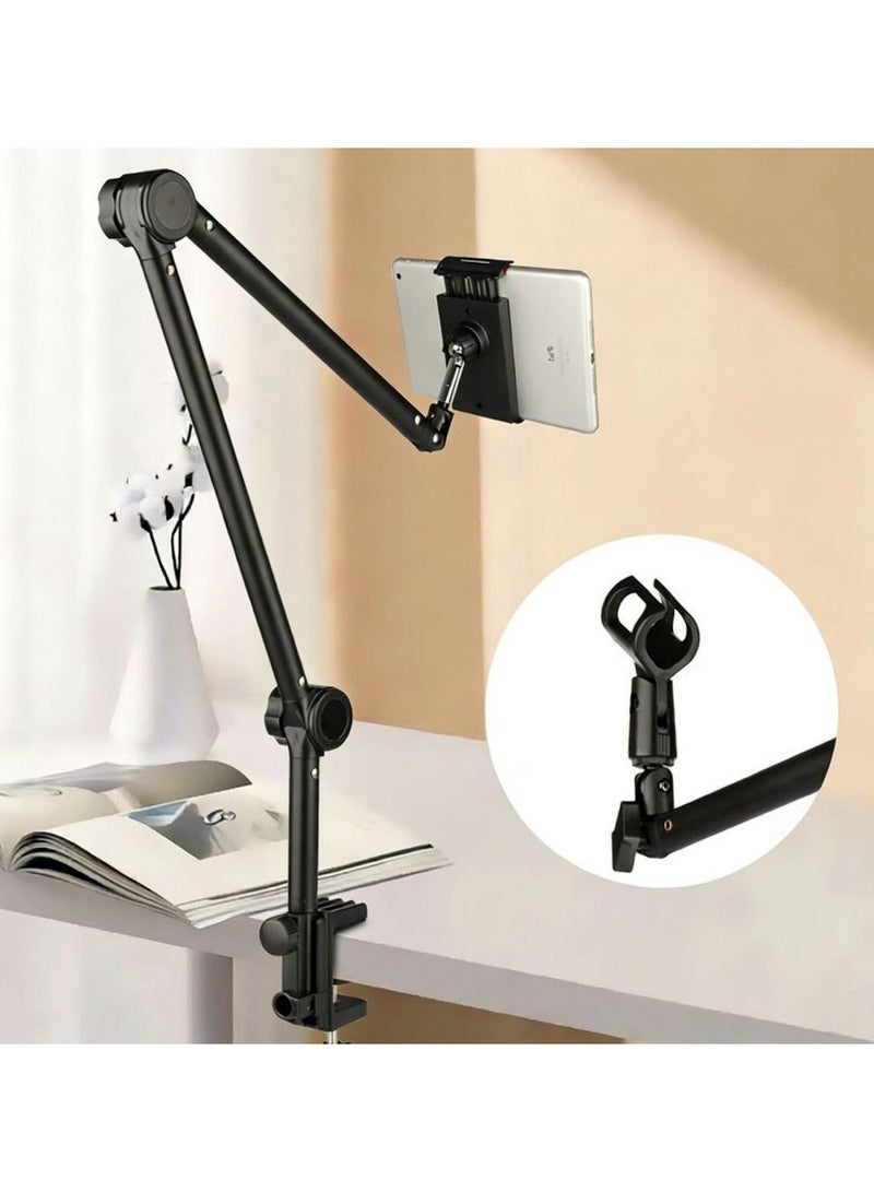 Bolivia's Compact Microphone Arm for Streaming - Slim Profile Boom Stand for Streaming, Gaming, Podcast, Studio & Office , Optimized for Small Desks & Clean Aesthetics - Image 1