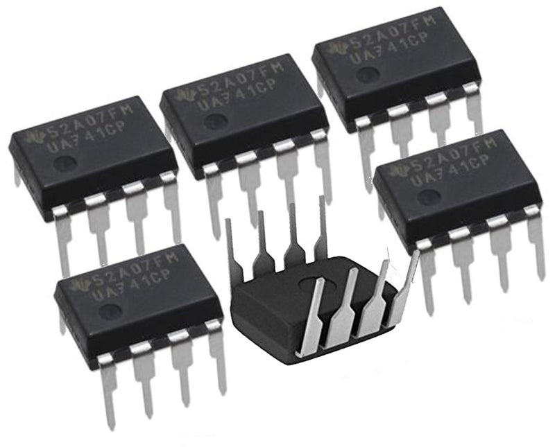 Texas Instruments (( 6 Pieces )) UA741CP IC OPAMP GP 1MHZ SGL LP 8DIP 741 UA741, IC OPAMP GP 1MHZ 8DIP, Linear - Amplifiers - Instrumentation, OP Amps, Buffer Amps - Image 1