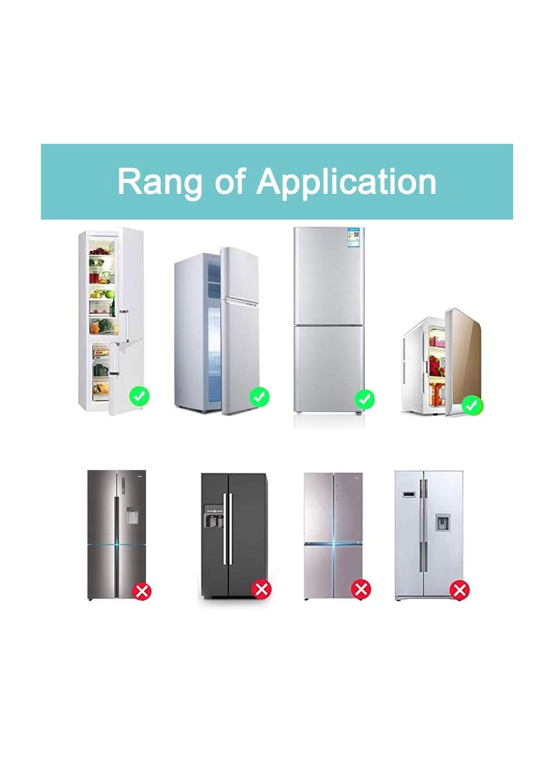 SYOSI - Upgrade Home Refrigerator Fridge Freezer Door Lock, Latch Catch Toddler Kids Child Baby Safety Lock Easy to Install and Use 3m Vhb Adhesive No Tools Need or Drill for Most Fridges(White, 2 Pack) - Image 1