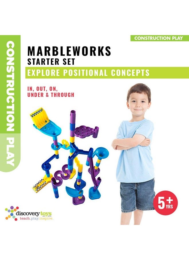 Discovery Toys Discovery Toys MARBLEWORKS Marble Run Starter | Kid-Powered Learning | STEM Educational Building Block Toy Learning & Childhood Development 5 Years Old and Up  - Image 5