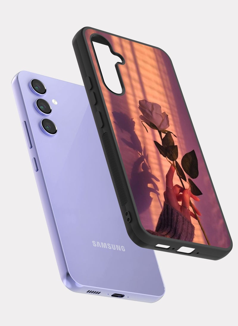 بكسلات كفر سامسونج جالكسي ايه 54 جذاب بيج رمادي - Image 2