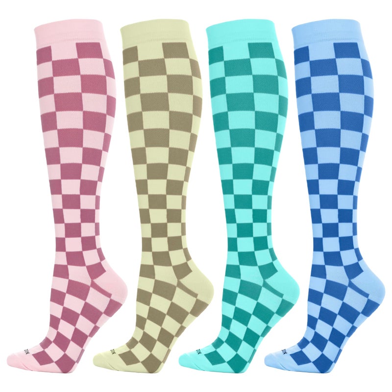 LEVSOX Compression Socks for Women and Men 20-30mmHg Knee High Graduated Sock for Nurses, Travel, Pregnancy