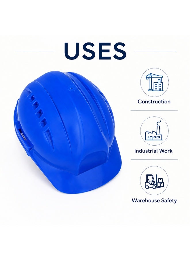 Vaultex Vented Safety Helmet with Textile Suspension – Lightweight Industrial Hard Hat for Construction, Engineering, Mining & General Workplace Safety - Image 2