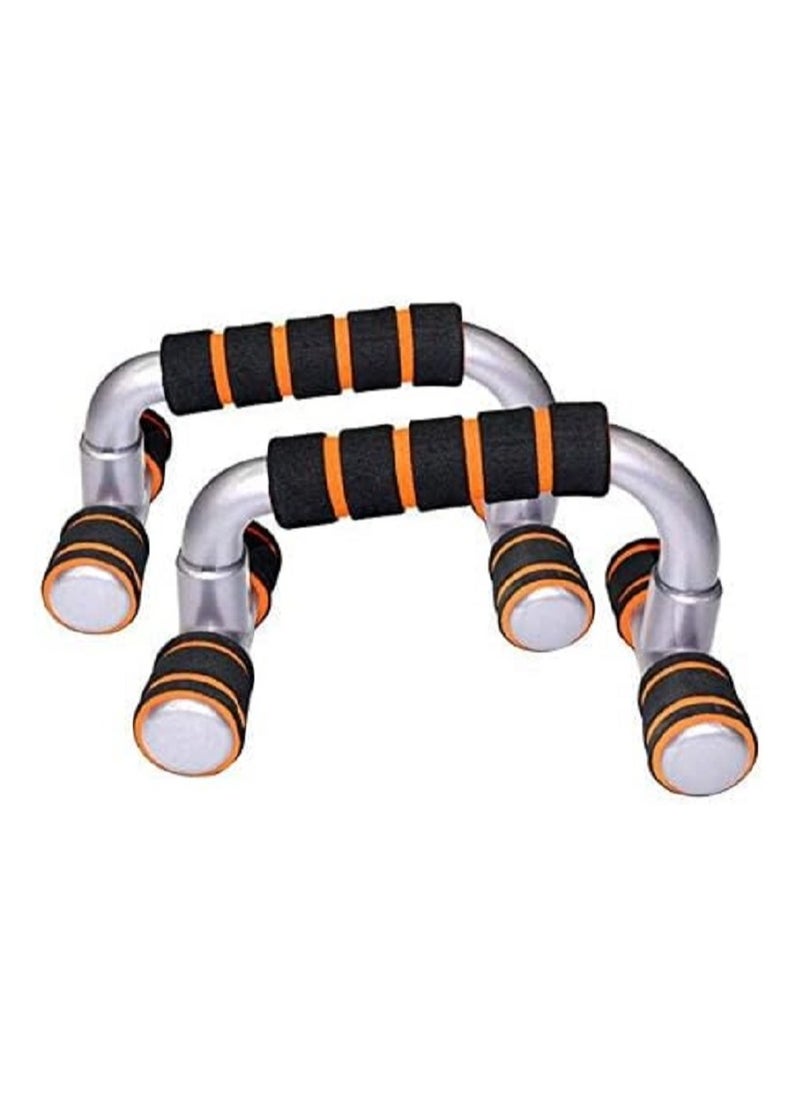 Generic Push-up, gray color, two pieces, can be carried and used in the club and at home, ideal for exercising  - Image 1