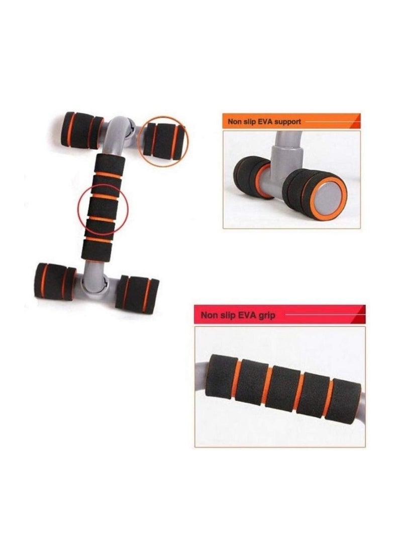 Generic Push-up, gray color, two pieces, can be carried and used in the club and at home, ideal for exercising  - Image 3