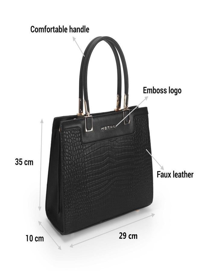 Metro Frostine Black Top-Handle Sling Bag(66-732) - Image 3