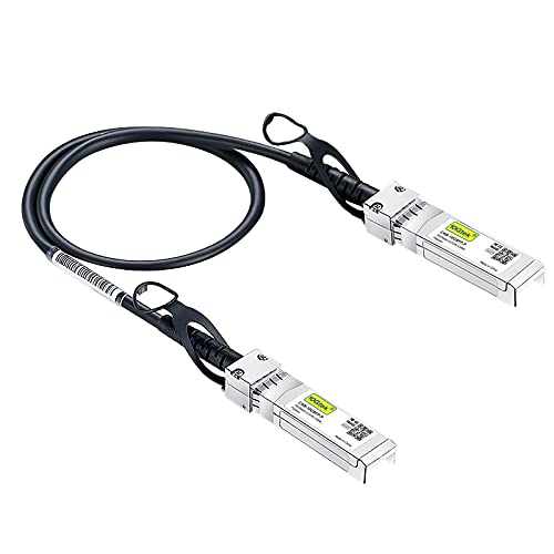 10Gtek 10G SFP+ DAC Twinax Cable, SFP+ to SFP+ Direct Attach Copper Passive for Cisco SFP-H10GB-CU0.3M, Ubiquiti UniFi UC-DAC-SFP+, Meraki, Mikrotik, Fortinet, TP-Link and More, 0.3 Meter(1ft) - Image 1