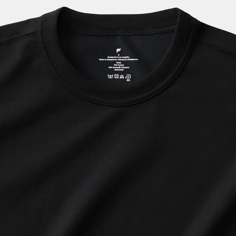 Fabletics Black Men's The Effortless T-Shirt for Men | Best Price UAE