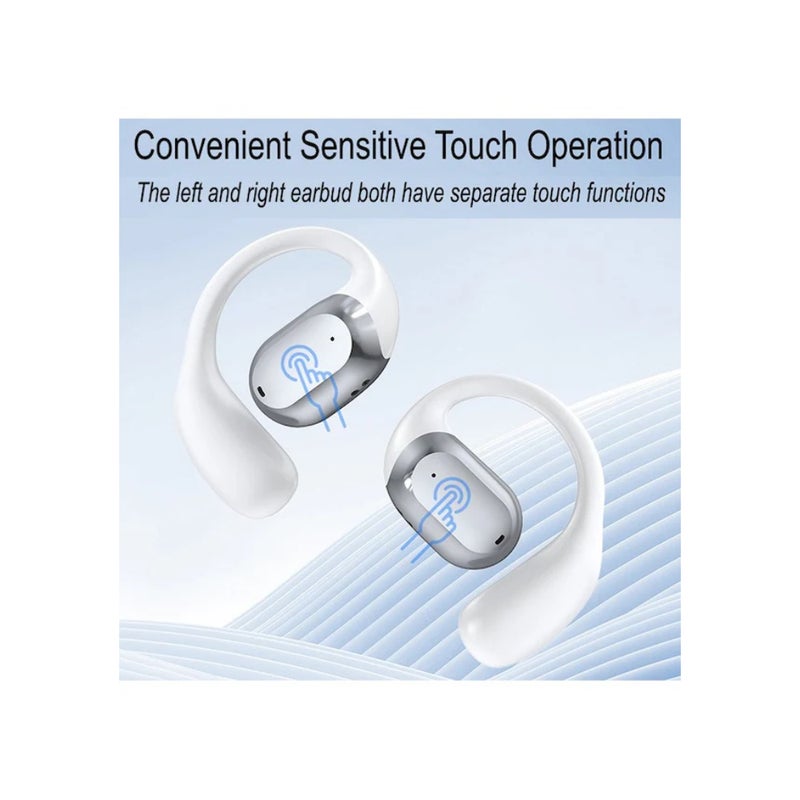 JS371 Bluetooth 5.4 Wireless In-Ear Headphones, White - Image 5