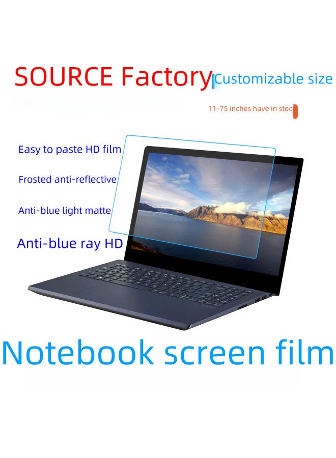 Notebook Anti-blue Light Film Anti-blue Light Notebook Screen Film Computer Anti-blue Light Film Notebook Tempered Film-Color:(Extra Thick And Easy To Paste) Anti-blue Radiation HD Hardening Anti-scratch Eye Protection Film-Dimensions:14.6 Inch (16:9)310*174mm  - Image 3