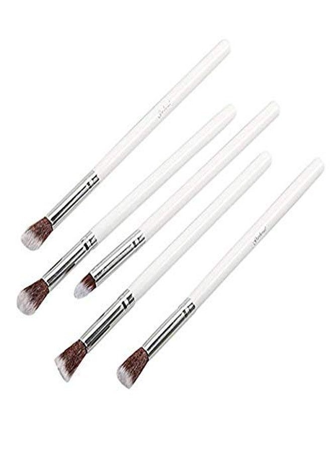 Women's & Girl's Mini Makeup Brushes Colour- White - Set of 10 Pcs - Image 3