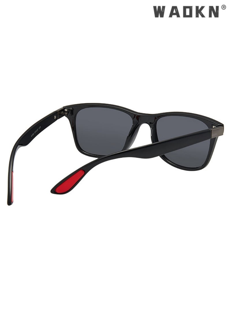 WAOKN Polarized Sports Sunglasses for Men Women, Classic Square Sun Glasses Driving Cycling Outdoor Lightweight Shades for Womens 100% UV400 Protection，for Summer Outdoor Beach Travel Camping - Image 3