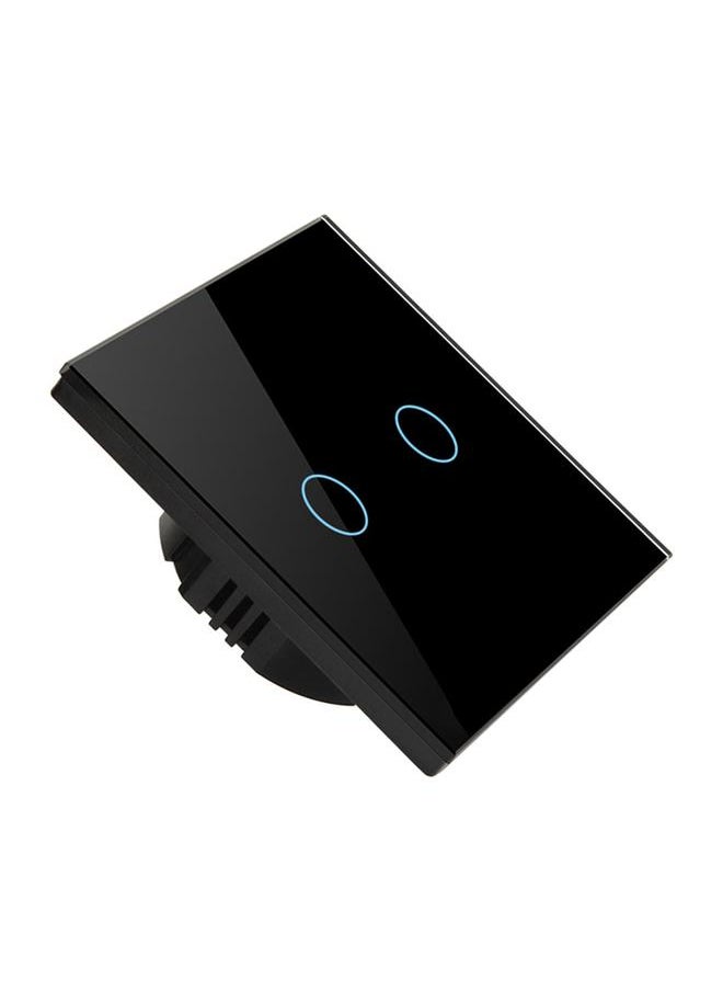 Thoraya Wifi Smart Switch Single Fire AC90 to 240V APP Touch Voice Control RF433 Frequency for Google Home for Tuya 2 Gang Black  - Image 3
