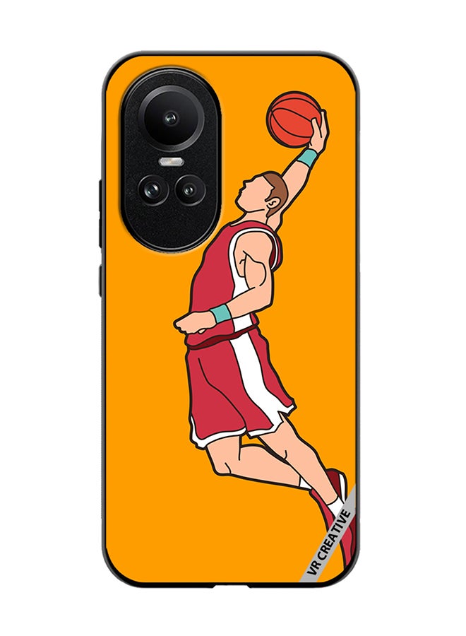 VR CREATIVE Protective Case Cover For Oppo Reno 10 Basketball Player Dunking Design Multicolour - Image 1