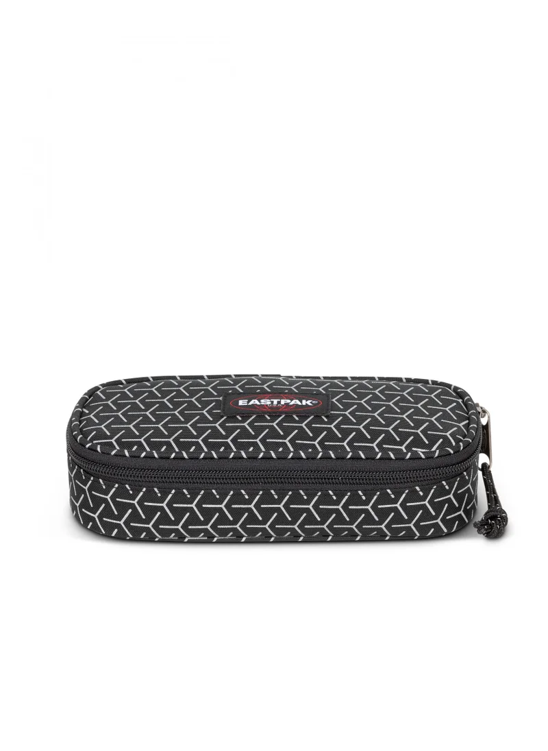 ايستباك Oval Single Hard Pencil Case - Refleks Metal Black