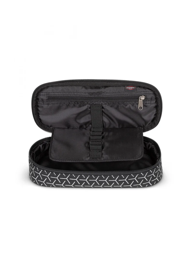ايستباك Oval Single Hard Pencil Case - Refleks Metal Black