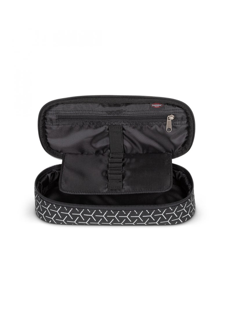 EASTPAK Oval Single Hard Pencil Case - Refleks Metal Black  - Image 2