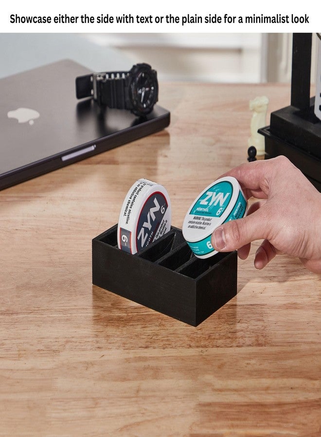 GoFika Zyn Holder Black-Drawer & Desk Organizer for 5 Cans,Perfect Zyn Accessories & Gifts - Image 2