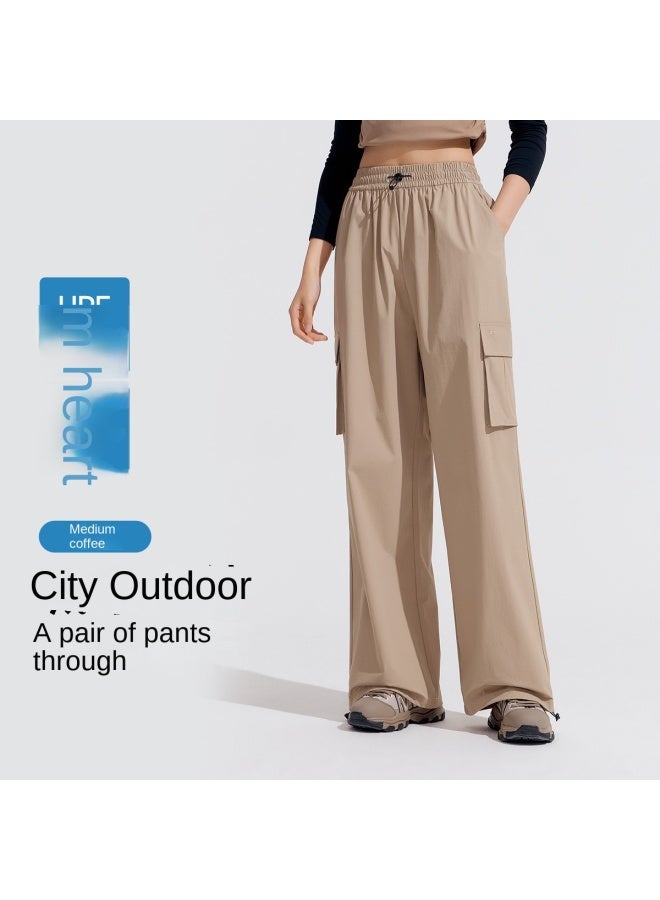 VVC Zero Sense Series Women's Workwear Sun Protection Pants - Lightweight, Breathable, Loose Wide-leg Trousers With Airy Sun Protection - Image 2