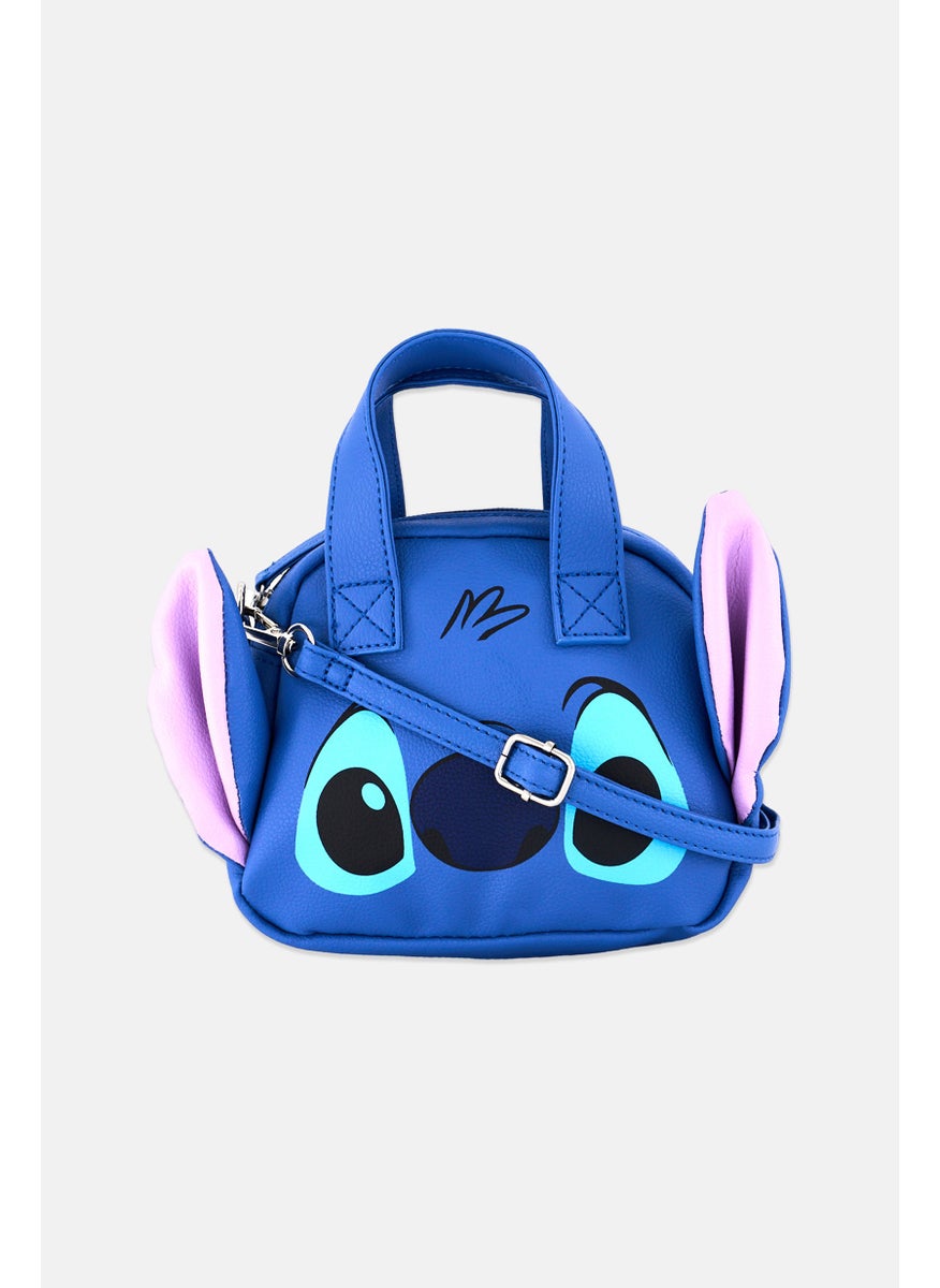 Disney Kids Girl Lilo Stitch Cross Body Bag 14 H x 18 L x 9 W cm, Dark Slate Blue  - Image 1
