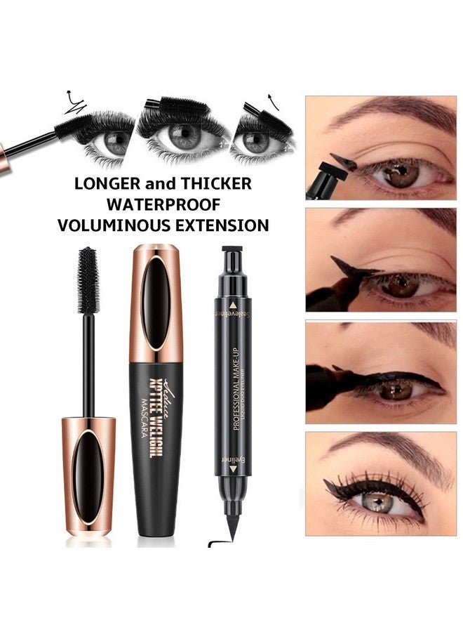 كيو آي بست مجموعة مكياج نسائية كاملة - لوحة مكياج من 32 لونًا، مجموعة من 5 فرش، ماسكارا وكحل سائل، قلم حواجب، قطعتان من أحمر الشفاه السائل غير اللامع، اسفنجة بودرة، حقيبة مستحضرات تجميل، مجموعة هدايا مكياج - Image 5