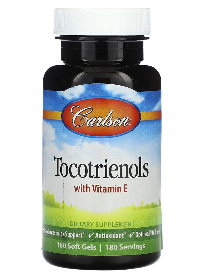 Carlson Tocotrienols with Vitamin E 180 Soft Gels 