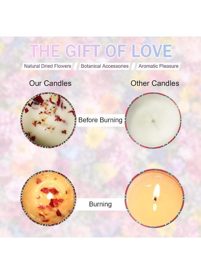 MOMENT طقم هدايا الشموع المعطرة 6 قطع، شمعة العلاج العطري، شموع معطرة للمنزل، مثالية لعيد الميلاد، عيد الشكر، عيد الأم، هدايا تخفيف التوتر للنساء - Image 5