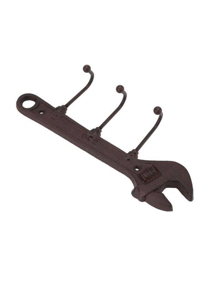 Thoraya Industrial Style Hook Innovative Wall Decorative Cast Iron Hooks Clothes Hanger Pendant for Bar Entryway Wrench Shape 24x10.5x4.5cm  - Image 2