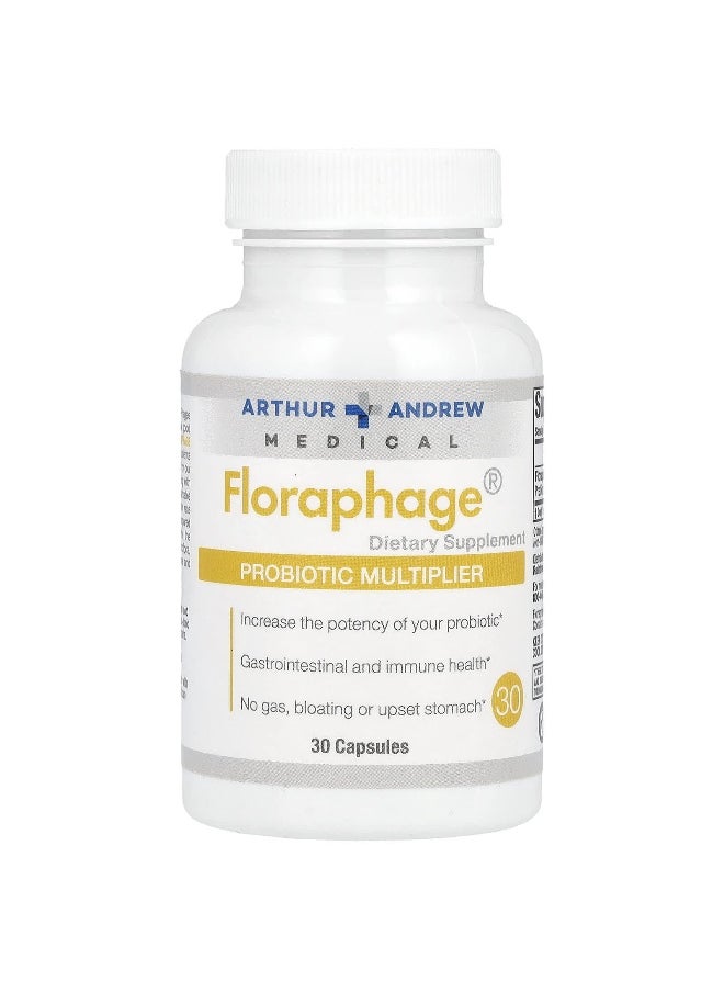 Arthur Andrew Medical Arthur Andrew Medical, Floraphage, Probiotic Multiplier, 1,000,000 PFUs, 30 Capsules  - Image 1