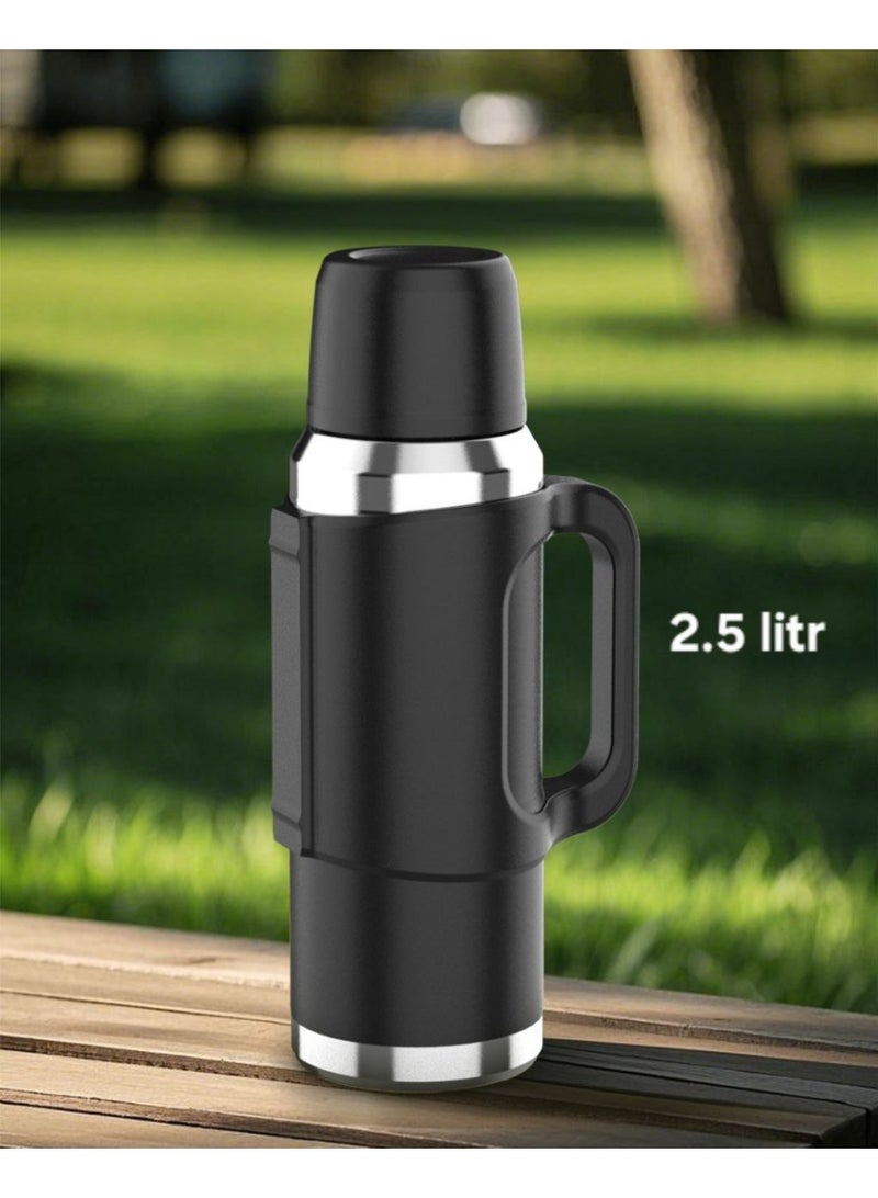 Homex vacuum flask 2.5L/304 Stainless steel inner/Long heat retention/Heavy duty /Durable Travel design