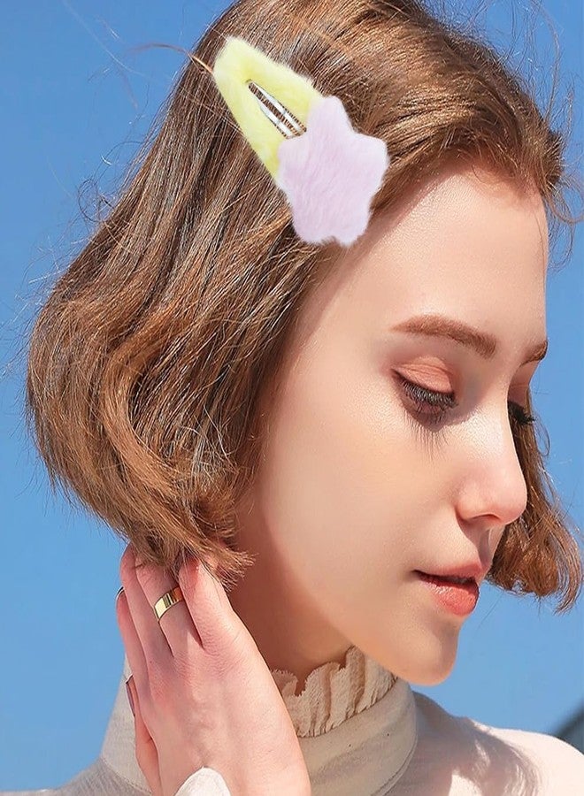 Jaczora إكسسوارات شعر فلفي ستار: 9 مشابك شعر، دبابيس شعر مانعة للانزلاق للنساء والفتيات - Image 3