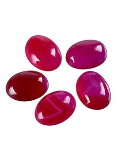 ماركة غير محددة Adabele الفوشيه الطبيعي شريط أحمر العقيق البيضاوي الأحجار الكريمة Caboc  - Image 4