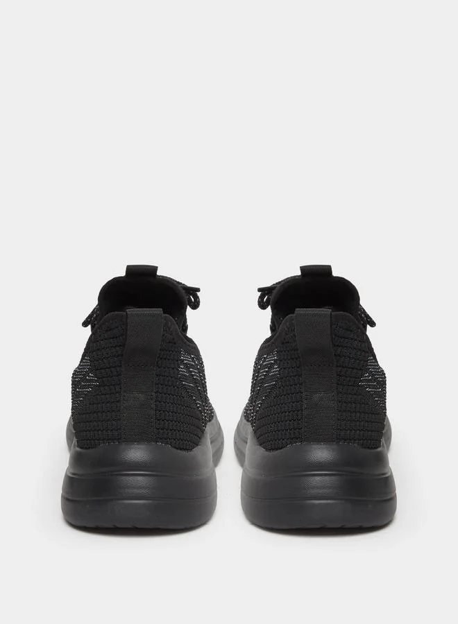 Take Two Take Two Textured Lace Up Sneakers