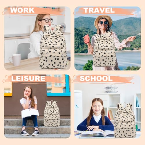 LEDAOU School Backpack Teen Girls Lightweight Bookbag Elementary Middle School Backpacks College Laptop Bag Travel Daypack - Image 4