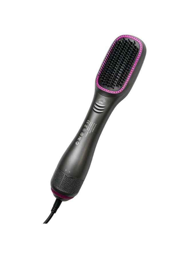 Axaron 3-in-1 Ionic Hot Air Brush: Hair Straightener, Blow Dryer & Styler | 1200W, 3 Heat/2 Speed | Ceramic Tourmaline for Curly/Thick Hair - Image 1