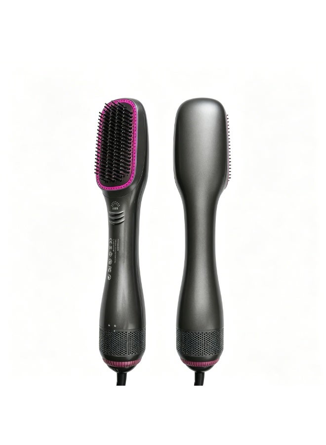 Axaron 3-in-1 Ionic Hot Air Brush: Hair Straightener, Blow Dryer & Styler | 1200W, 3 Heat/2 Speed | Ceramic Tourmaline for Curly/Thick Hair - Image 2
