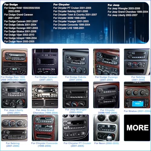 Aitrenlu 5GWifi Car Radio for Jeep Wrangler 2003 2004 2005 2006, Grand Cherokee 1999-2004, Dodge Ram 1500/2500/3500 2002-2005 Grand Caravan 2001-2007, Chrysler Car Stereo 6.8inch Wireless Carplay Android Auto - Image 2