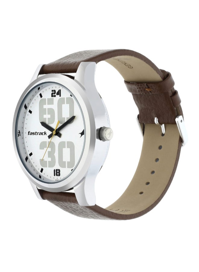 Fastrack Bold White Dial Analog Watch for Men 38051SL06 - Image 2