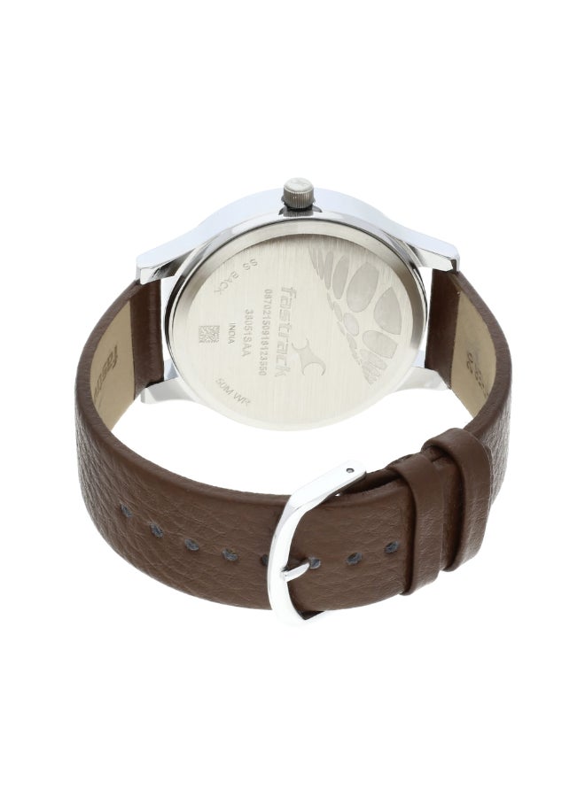 Fastrack Bold White Dial Analog Watch for Men 38051SL06 - Image 4