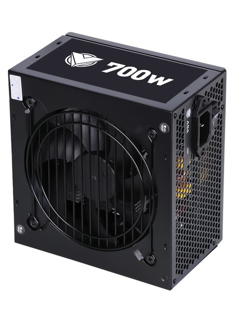 Power Systems Supply for PC, 700W High-End Power Supply Unit Low-Noise, Sleeved Cables, ATX, 80 Plus White, Certification with High Efficiency